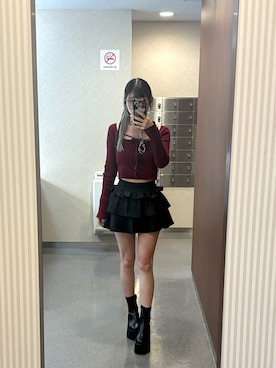 「R&E（アールアンドイー）のアイテム」を使った、deyilanniさん（レディース・166cm）の秋コーディネート
