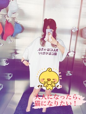 「HIPANDA（ハイパンダ）のアイテム」を使った、deyilanniさん（レディース・166cm）の夏コーディネート