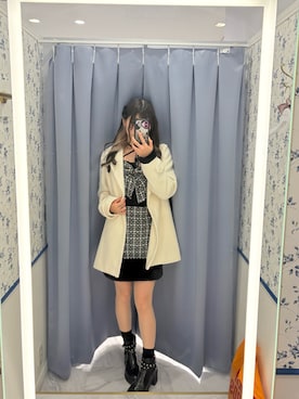 「アイテム（その他アウター、ホワイト系）」を使った、deyilanniさん（レディース・166cm）の秋コーディネート