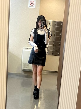 「MERCURYDUO（マーキュリーデュオ）のアイテム（トップス）」を使った、deyilanniさん（レディース・166cm）の夏コーディネート