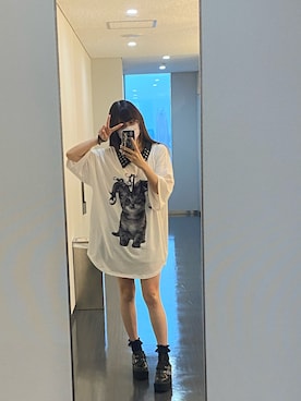「TRAVAS TOKYO（トラバス トウキョウ）のアイテム」を使った、deyilanniさん（レディース・166cm）の夏コーディネート