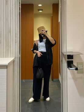 「La Manual Alpargatera（マヌアル・アルパルガテラ）のアイテム」を使った、kmさん（レディース・163cm）の夏コーディネート