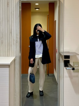「Maison Margiela（メゾンマルジェラ）のMaison Margiela 「タビ」ブーツ（ブーツ）」を使った、kmさん（レディース・163cm）の春コーディネート