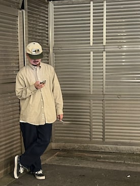 「Lands' End（ランズエンド）のアイテム」を使った、valkyrjaさん（メンズ・171cm）の春コーディネート