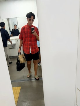 「FOB FACTORY（エフオービーファクトリー）のアイテム」を使った、KUROさん（メンズ・174cm）の秋コーディネート