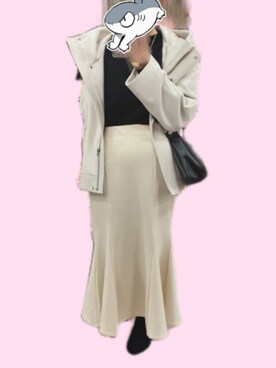 「clear（クリア）のアイテム」を使った、あきみつさん（レディース・154cm）の冬コーディネート