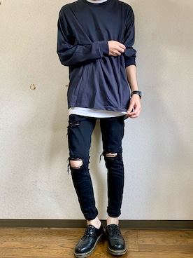 「jiggys shop（ジギーズショップ）のアイテム（パンツ）」を使った、yutoooさん（メンズ・168cm）の秋コーディネート