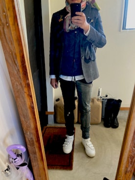 「Rick Owens（リックオウエンス）のアイテム」を使った、akky  ❣️相互❣️さん（メンズ・175cm）の春コーディネート