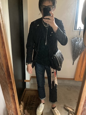 「CHROME HEARTS（クロムハーツ）のアイテム」を使った、akky  ❣️相互❣️さん（メンズ・175cm）の夏コーディネート