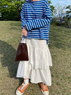 「byYOUANCE（バイユアンス）のアイテム」を使った、anriさん（レディース・157cm）の春コーディネート