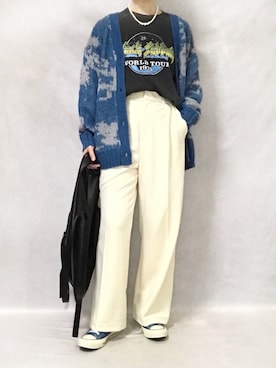 「Ameri（アメリ）のアイテム（トートバッグ）」を使った、はやまさんさん（レディース・165cm）の冬コーディネート