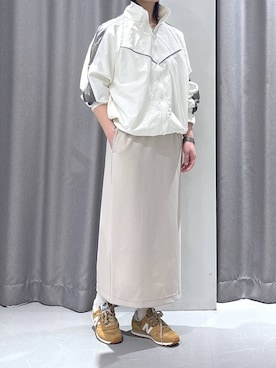 「LAKOLE（ラコレ）のアイテム（ブルゾン）」を使った、はやまさんさん（レディース・165cm）の冬コーディネート