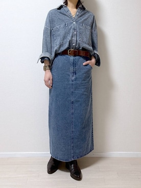 「高見え」｜「アイテム（ジャンパースカート）」を使った、はやまさんさん（レディース・165cm）の冬コーディネート