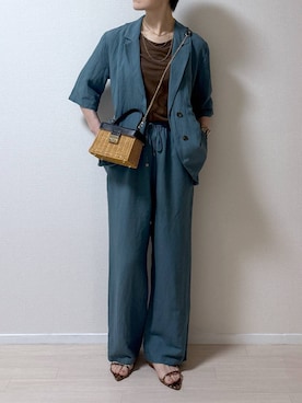「A part by（アパートバイ）のアイテム（ジャケット/アウター）」を使った、はやまさんさん（レディース・165cm）の夏コーディネート