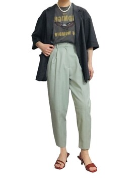 「Ameri（アメリ）のアイテム（パンツ）」を使った、はやまさんさん（レディース・165cm）の夏コーディネート