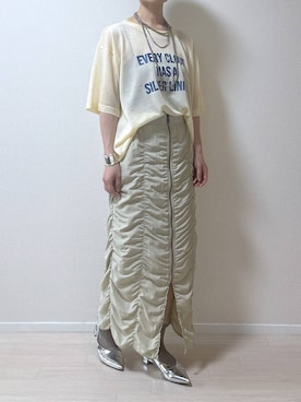 「高見え」｜「アイテム（パンプス）」を使った、はやまさんさん（レディース・165cm）の夏コーディネート