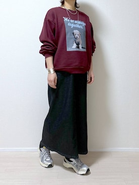 「高見え」｜「アイテム（ジャンパースカート）」を使った、はやまさんさん（レディース・165cm）の秋コーディネート