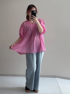 Aya momoさん（レディース・156cm）の夏コーディネート
