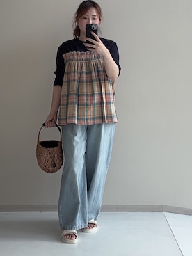 Aya momoさん（レディース・156cm）の夏コーディネート