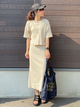 yokoyama_yuuuさん（レディース・173cm）の夏コーディネート