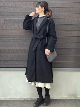 「Petit fleur（プチフルール）のアイテム」を使った、yokoyama_yuuuさん（レディース・173cm）の冬コーディネート
