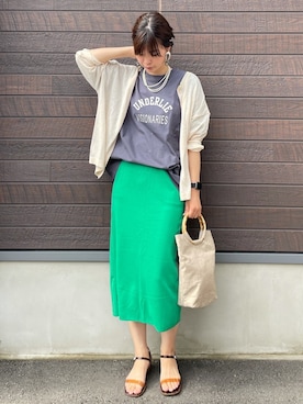 yokoyama_yuuuさん（レディース・173cm）の夏コーディネート