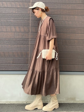 「ELENCARE DUE（エレンカーレデュエ）のアイテム」を使った、yokoyama_yuuuさん（レディース・173cm）の秋コーディネート