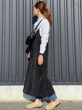 「anello（アネロ）のアイテム」を使った、yokoyama_yuuuさん（レディース・173cm）の秋コーディネート