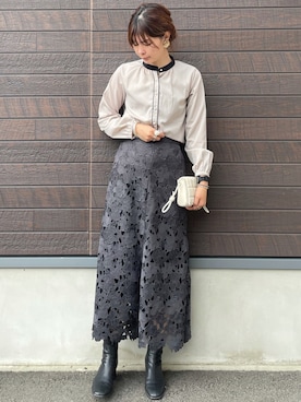 「ELENCARE DUE（エレンカーレデュエ）のアイテム」を使った、yokoyama_yuuuさん（レディース・173cm）の秋コーディネート