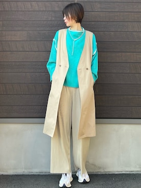 「SLURR（スラ―）のアイテム（ジャケット/アウター）」を使った、yokoyama_yuuuさん（レディース・173cm）の冬コーディネート