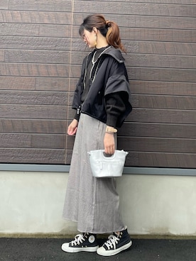 yokoyama_yuuuさん（レディース・173cm）の冬コーディネート