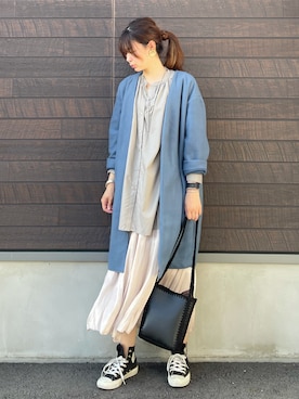 「Green　Parks（グリーンパークス）のアイテム（その他アウター）」を使った、yokoyama_yuuuさん（レディース・173cm）の秋コーディネート