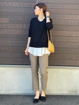 yokoyama_yuuuさん（レディース・173cm）の秋コーディネート