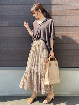 yokoyama_yuuuさん（レディース・173cm）の夏コーディネート