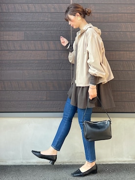 「Green　Parks（グリーンパークス）のアイテム（ブルゾン）」を使った、yokoyama_yuuuさん（レディース・173cm）の秋コーディネート