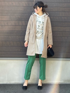 「Green　Parks（グリーンパークス）のアイテム（その他アウター）」を使った、yokoyama_yuuuさん（レディース・173cm）の冬コーディネート