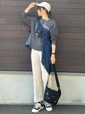 yokoyama_yuuuさん（レディース・173cm）の秋コーディネート