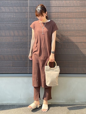 yokoyama_yuuuさん（レディース・173cm）の夏コーディネート