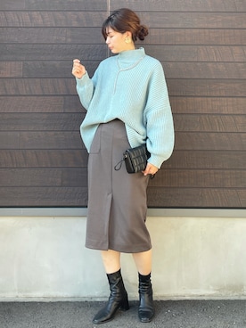 「SLURR（スラ―）のアイテム」を使った、yokoyama_yuuuさん（レディース・173cm）の秋コーディネート