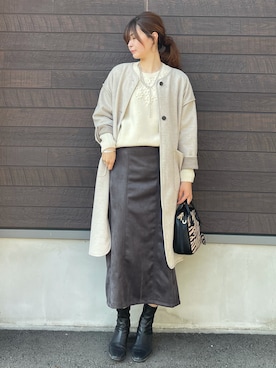 「Green　Parks（グリーンパークス）のアイテム（その他アウター）」を使った、yokoyama_yuuuさん（レディース・173cm）の秋コーディネート