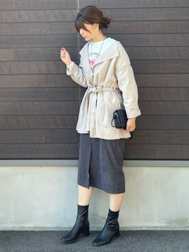 「Green　Parks（グリーンパークス）のアイテム（その他アウター）」を使った、yokoyama_yuuuさん（レディース・173cm）の秋コーディネート