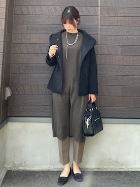 「earth music&ecology（アースミュージックアンドエコロジー）のアイテム（その他アウター）」を使った、yokoyama_yuuuさん（レディース・173cm）の秋コーディネート