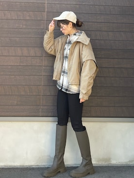 yokoyama_yuuuさん（レディース・173cm）の冬コーディネート