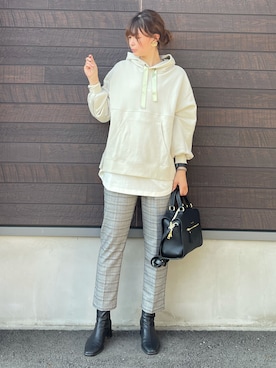 「Lee（リー）のアイテム（トップス）」を使った、yokoyama_yuuuさん（レディース・173cm）の秋コーディネート