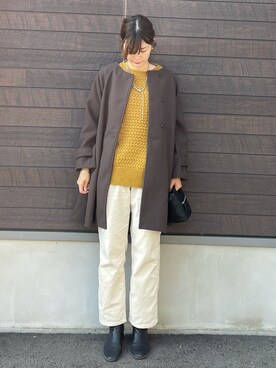 「Green　Parks（グリーンパークス）のアイテム（その他アウター）」を使った、yokoyama_yuuuさん（レディース・173cm）の冬コーディネート