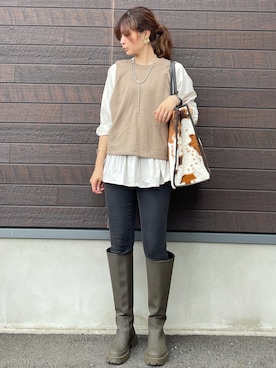 yokoyama_yuuuさん（レディース・173cm）の秋コーディネート