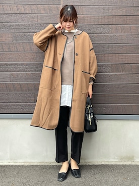 「Green　Parks（グリーンパークス）のアイテム（その他アウター）」を使った、yokoyama_yuuuさん（レディース・173cm）の冬コーディネート