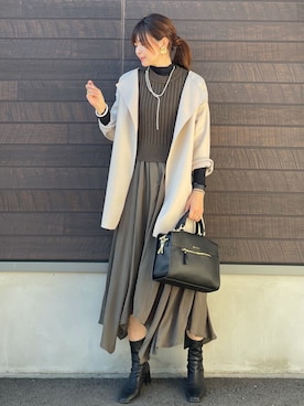「Green　Parks（グリーンパークス）のアイテム（その他アウター）」を使った、yokoyama_yuuuさん（レディース・173cm）の秋コーディネート