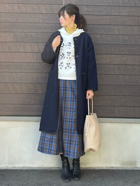 「Green　Parks（グリーンパークス）のアイテム（その他アウター）」を使った、yokoyama_yuuuさん（レディース・173cm）の冬コーディネート