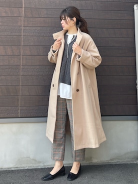 「Green　Parks（グリーンパークス）のアイテム（その他アウター）」を使った、yokoyama_yuuuさん（レディース・173cm）の冬コーディネート